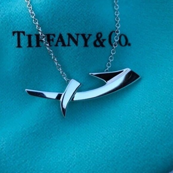 NEW Beautiful Tiffany & Co. Paloma Picasso Sterling Silver Sagittarius Necklace - Picture 1 of 5